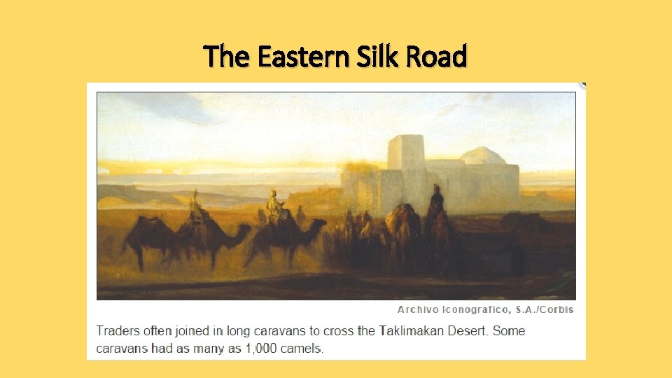 The Eastern Silk Road 