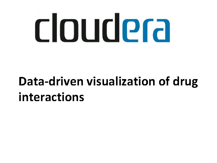 Data-driven visualization of drug interactions 