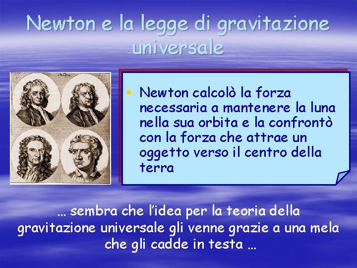 Newton e la legge di gravitazione universale § Newton calcolò la forza necessaria a