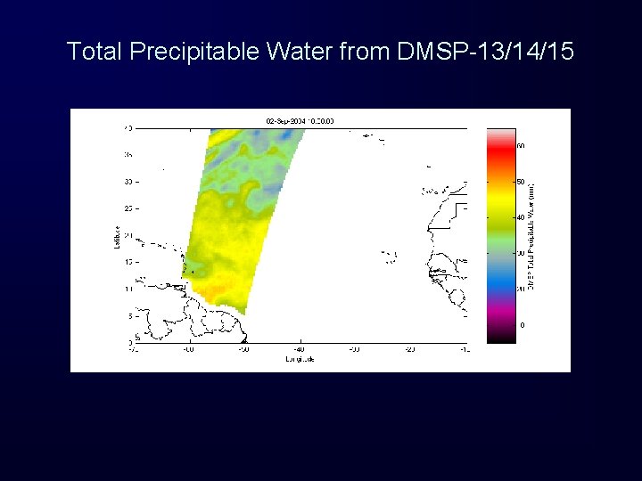 Total Precipitable Water from DMSP-13/14/15 