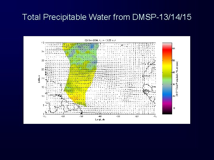 Total Precipitable Water from DMSP-13/14/15 