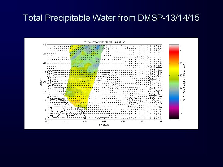 Total Precipitable Water from DMSP-13/14/15 