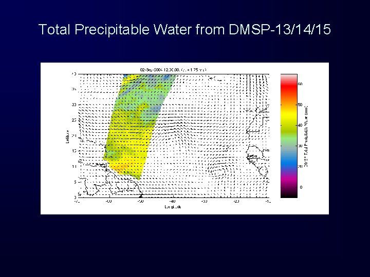 Total Precipitable Water from DMSP-13/14/15 