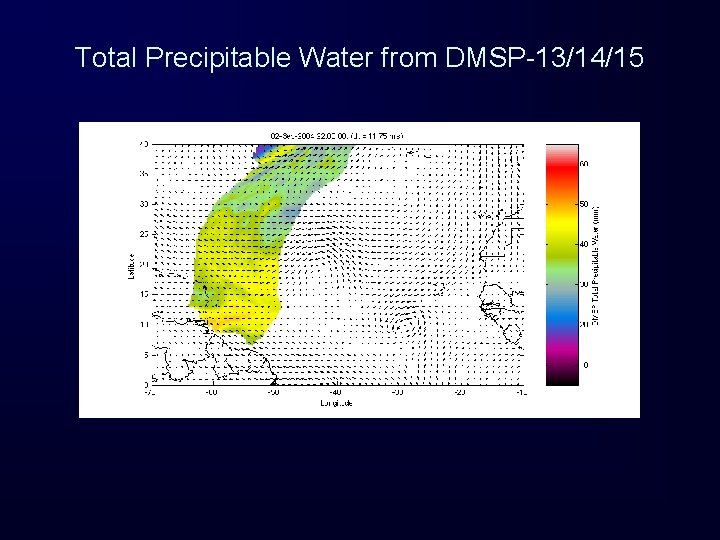 Total Precipitable Water from DMSP-13/14/15 