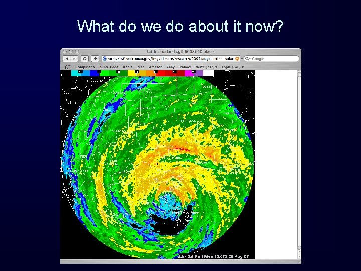 What do we do about it now? 