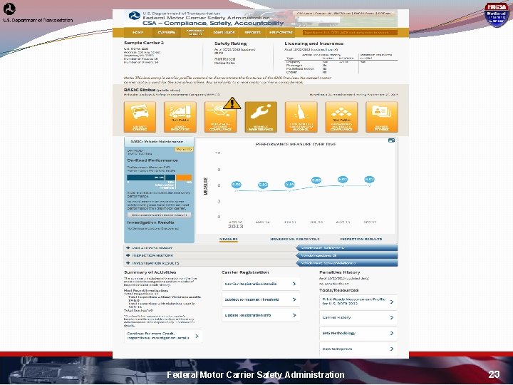 Federal Motor Carrier Safety Administration 23 