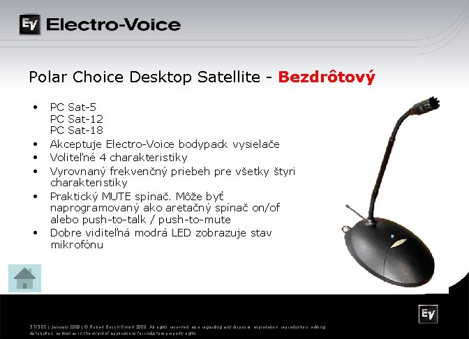 Polar Choice Desktop Satellite - Bezdrôtový • • • PC Sat-5 PC Sat-12 PC