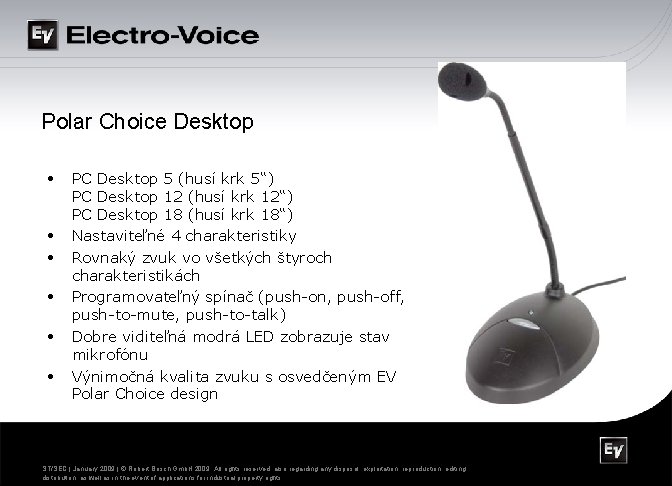 Polar Choice Desktop • • • PC Desktop 5 (husí krk 5“) PC Desktop