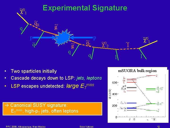 Experimental Signature ~0 1 q q~R g~ p_ q q ~ g ~ q.