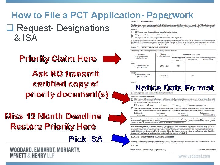 How to File a PCT Application- Paperwork q Request- Designations & ISA Priority Claim