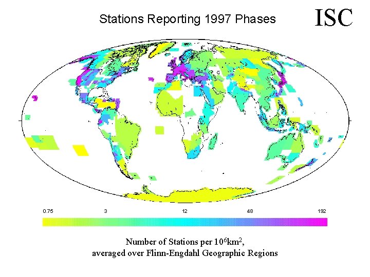 Stations Reporting 1997 Phases 0. 75 3 12 48 Number of Stations per 106