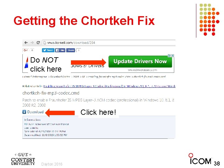 Getting the Chortkeh Fix Do NOT click here Click here! Dayton 2016 38 