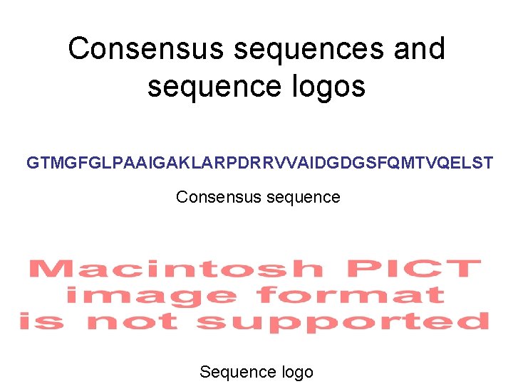 Consensus sequences and sequence logos GTMGFGLPAAIGAKLARPDRRVVAIDGDGSFQMTVQELST Consensus sequence Sequence logo 