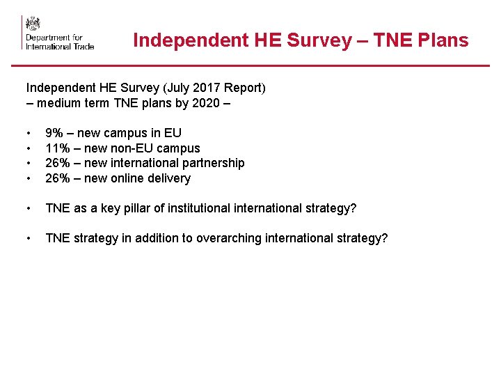 Independent HE Survey – TNE Plans Independent HE Survey (July 2017 Report) – medium