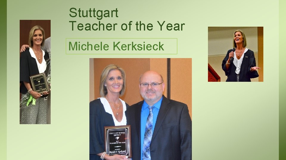 Stuttgart Teacher of the Year Michele Kerksieck 