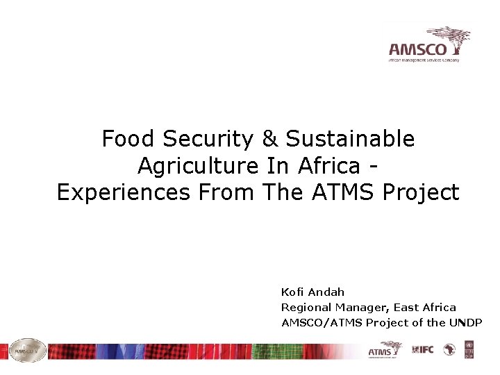 Food Security Sustainable Agriculture In Africa Experiences From
