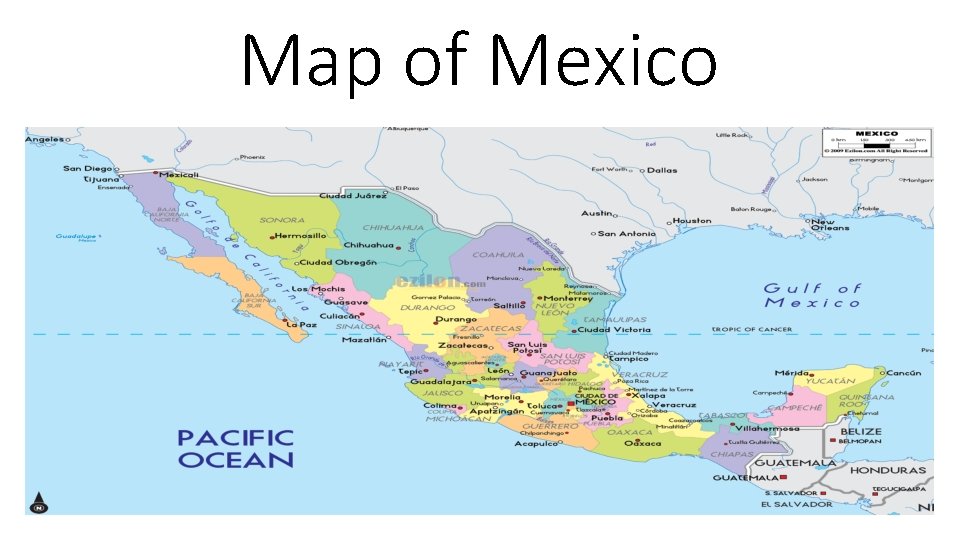 Map of Mexico 