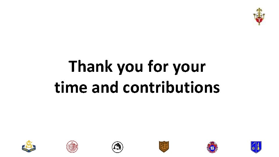 Thank you for your time and contributions 