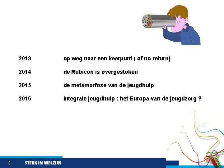 2 2013 op weg naar een keerpunt ( of no return) 2014 de Rubicon