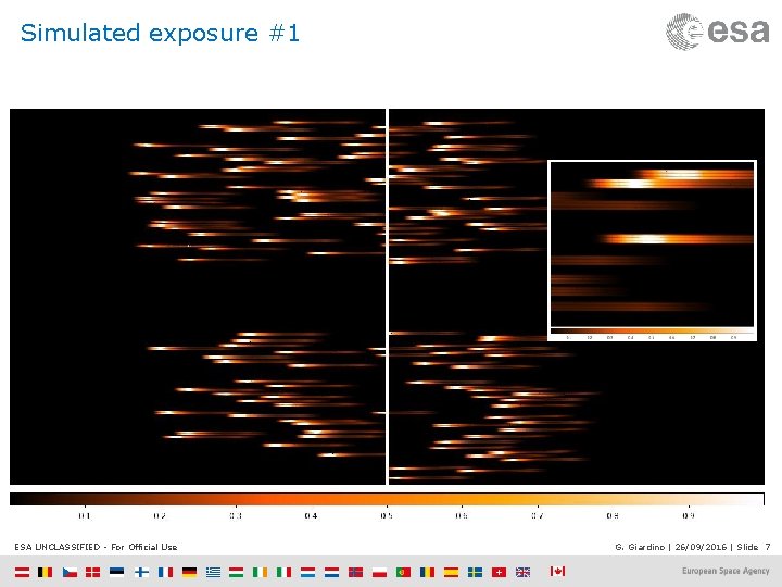 Simulated exposure #1 ESA UNCLASSIFIED - For Official Use G. Giardino | 26/09/2016 |