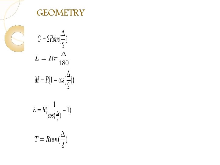 GEOMETRY GEOMETRY