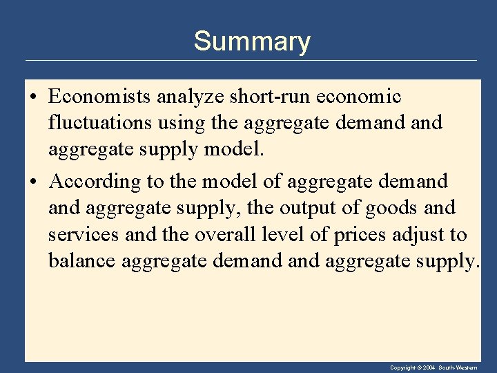 Aggregate Demand Aggregate Supply Lesson 7 Chapter 33