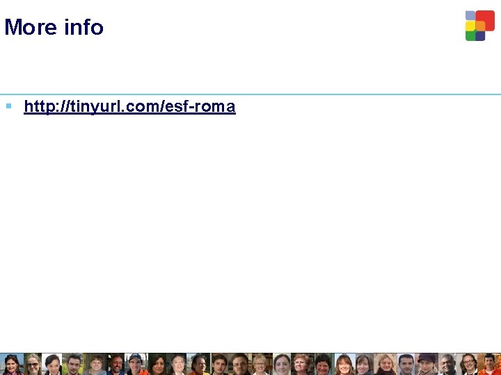More info § http: //tinyurl. com/esf-roma 