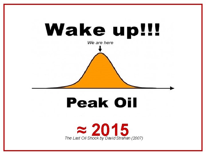 ≈ 2015 The Last Oil Shock by David Strahan (2007) 