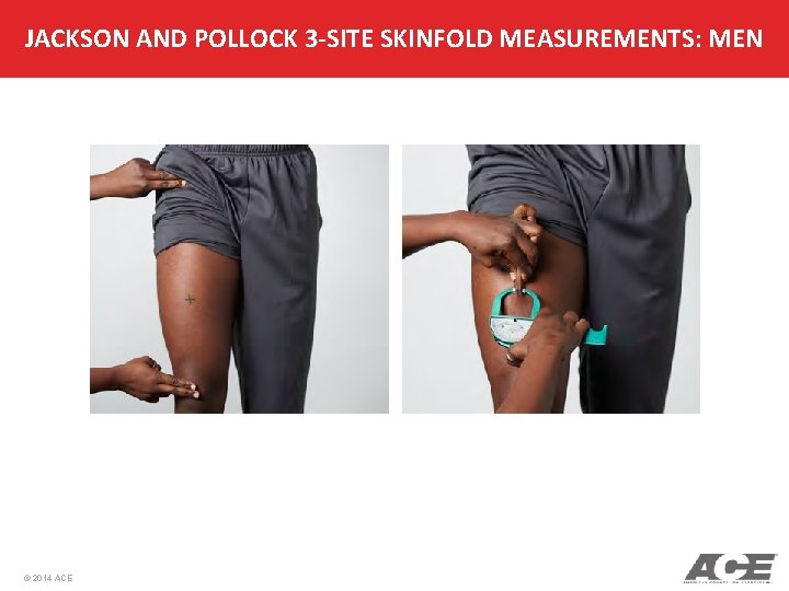 JACKSON AND POLLOCK 3 -SITE SKINFOLD MEASUREMENTS: MEN © 2014 ACE 