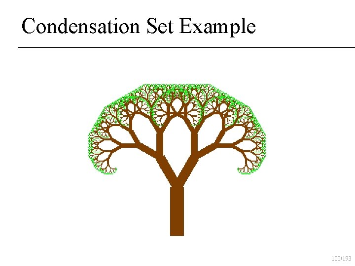 Condensation Set Example 100/193 