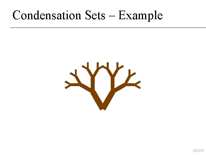 Condensation Sets – Example 108/193 