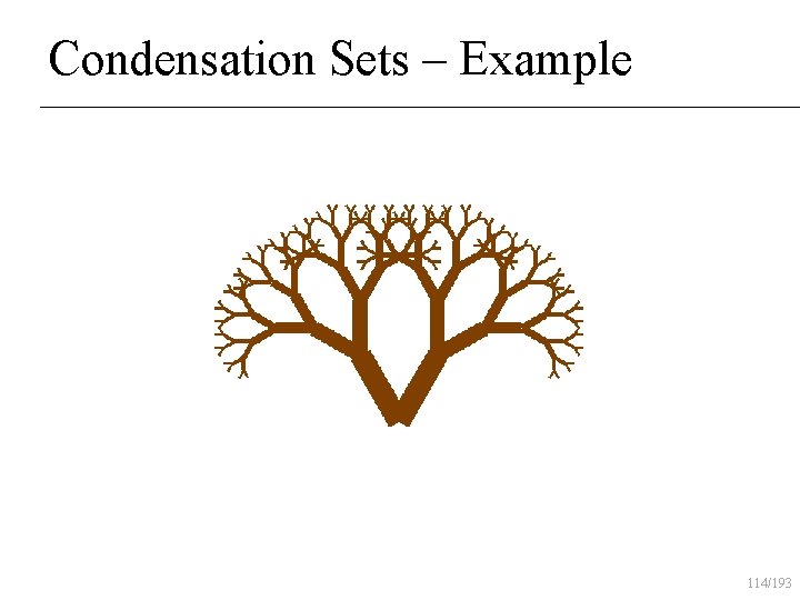 Condensation Sets – Example 114/193 