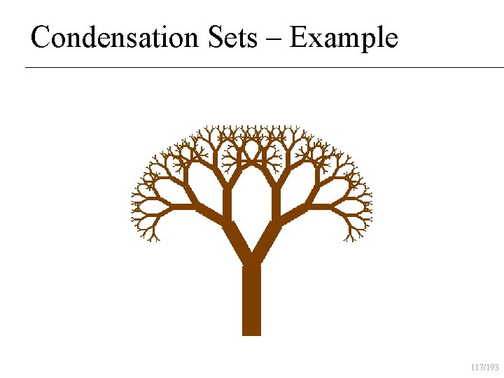 Condensation Sets – Example 117/193 