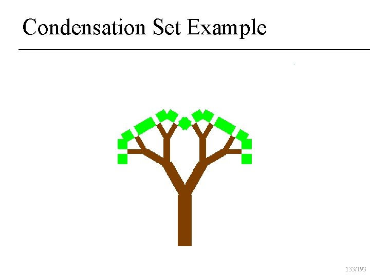 Condensation Set Example 133/193 