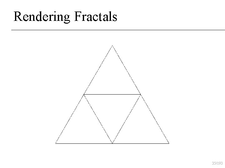 Rendering Fractals 35/193 