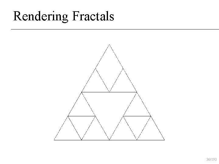 Rendering Fractals 36/193 