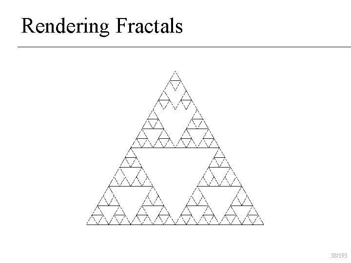 Rendering Fractals 38/193 