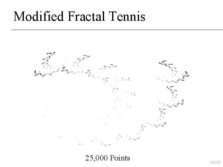 Modified Fractal Tennis 25, 000 Points 82/193 