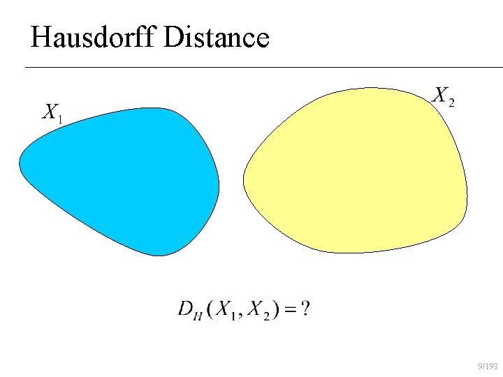 Hausdorff Distance 9/193 