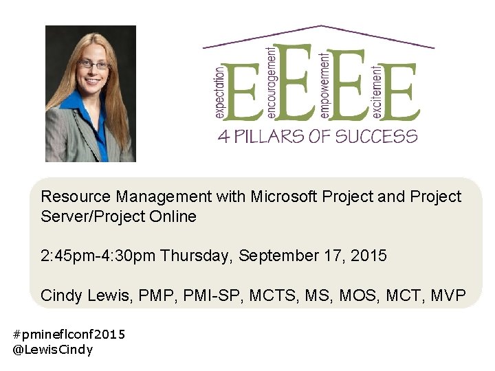 Resource Management with Microsoft Project and Project Server/Project Online 2: 45 pm-4: 30 pm