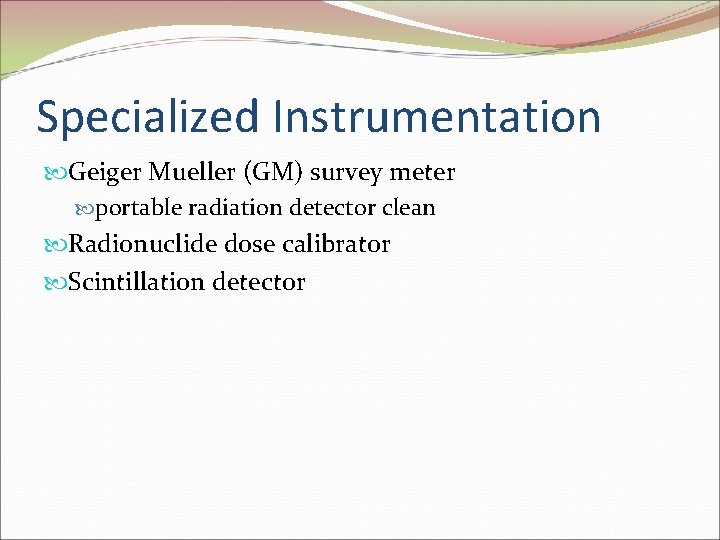 Specialized Instrumentation Geiger Mueller (GM) survey meter portable radiation detector clean Radionuclide dose calibrator