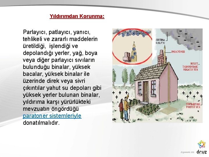 Yıldırımdan Korunma: Parlayıcı, patlayıcı, yanıcı, tehlikeli ve zararlı maddelerin üretildiği, işlendiği ve depolandığı yerler,