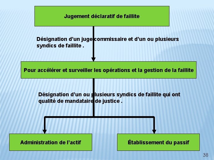 Jugement déclaratif de faillite Désignation d’un juge commissaire et d’un ou plusieurs syndics de Jugement déclaratif de faillite Désignation d’un juge commissaire et d’un ou plusieurs syndics de