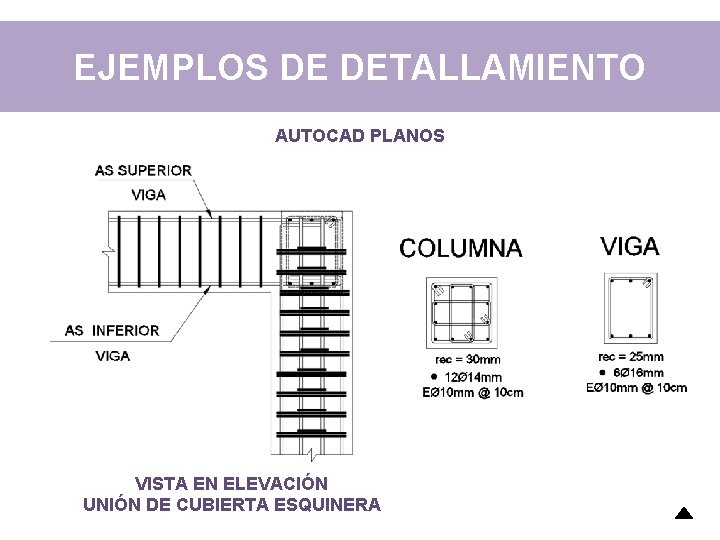EJEMPLOS DE DETALLAMIENTO AUTOCAD PLANOS VISTA EN ELEVACIÓN UNIÓN DE CUBIERTA ESQUINERA EJEMPLOS DE DETALLAMIENTO AUTOCAD PLANOS VISTA EN ELEVACIÓN UNIÓN DE CUBIERTA ESQUINERA