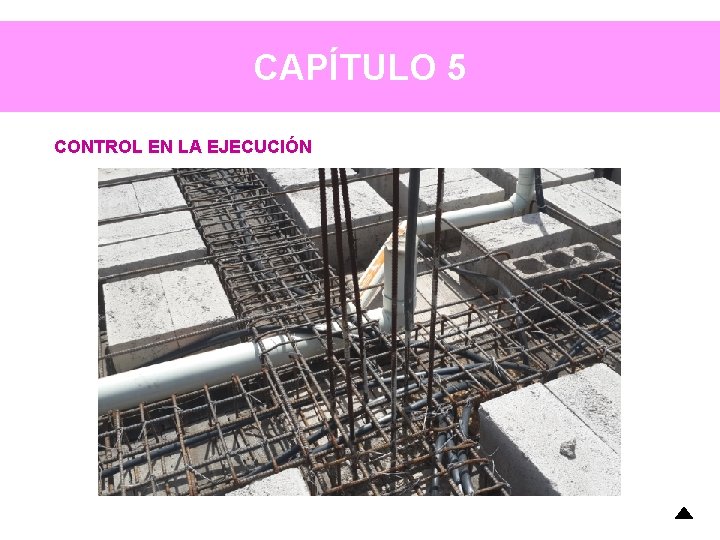 CAPÍTULO 5 CONTROL EN LA EJECUCIÓN CAPÍTULO 5 CONTROL EN LA EJECUCIÓN