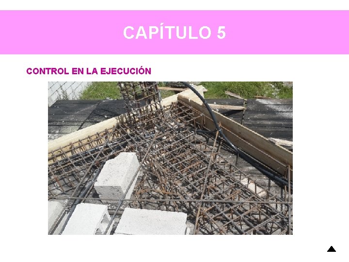 CAPÍTULO 5 CONTROL EN LA EJECUCIÓN CAPÍTULO 5 CONTROL EN LA EJECUCIÓN