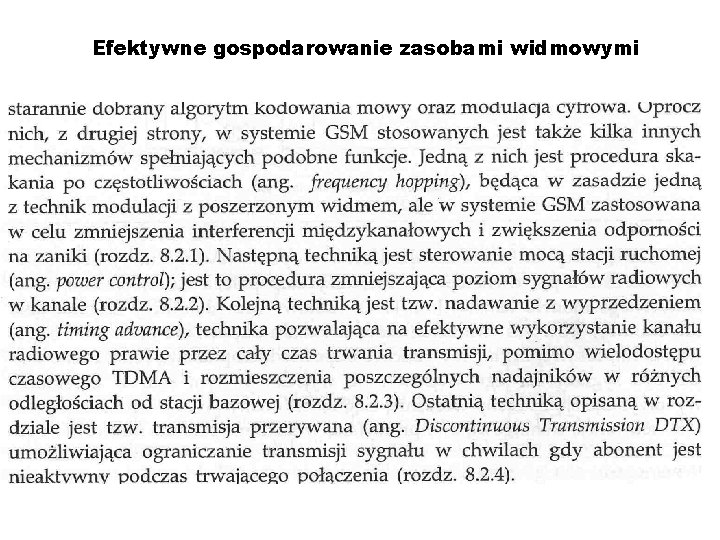 Efektywne gospodarowanie zasobami widmowymi 