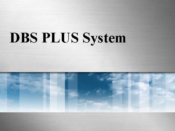 DBS PLUS System 