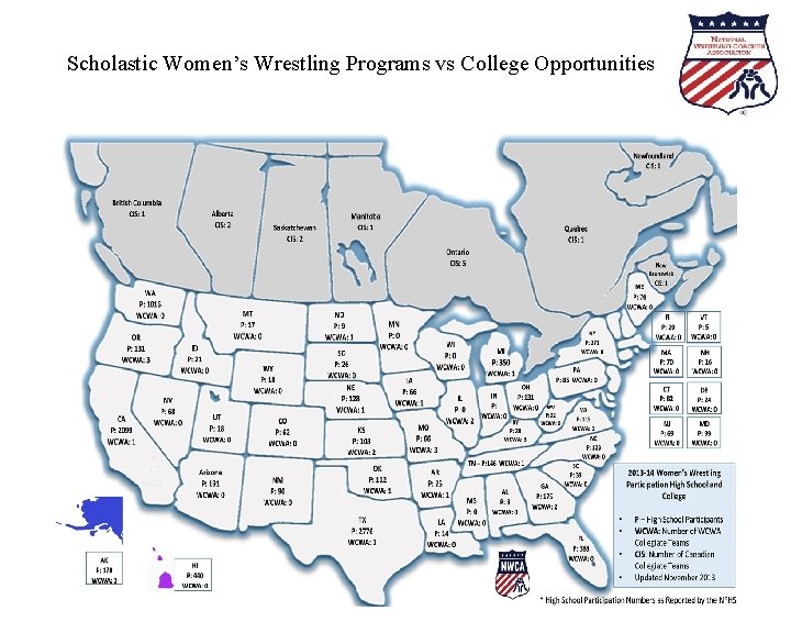 Scholastic Women’s Wrestling Programs vs College Opportunities Scholastic Women’s Wrestling Programs vs College Opportunities
