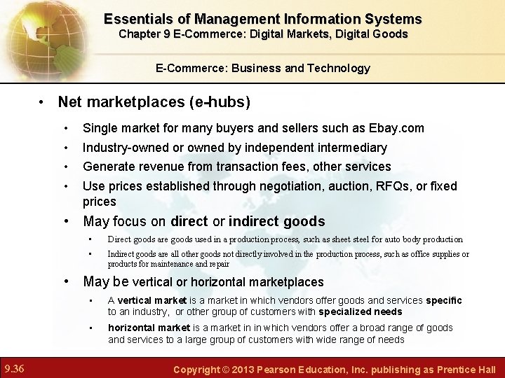Essentials of Management Information Systems Chapter 9 E-Commerce: Digital Markets, Digital Goods E-Commerce: Business Essentials of Management Information Systems Chapter 9 E-Commerce: Digital Markets, Digital Goods E-Commerce: Business